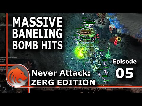StarCraft 2: Defending Zerg Allin With Baneling Drops? - Never Attack to Grandmaster ZERG Edition