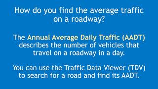 NYSDOT Traffic Data Viewer Tutorial