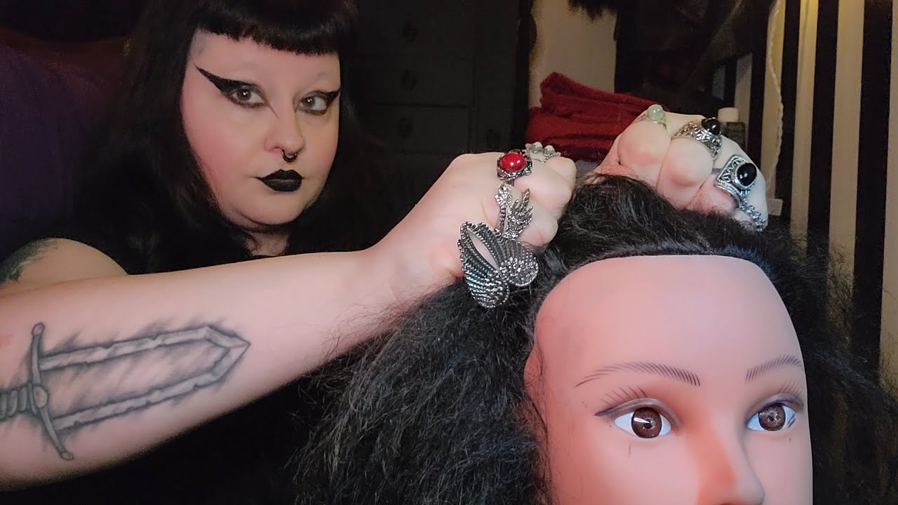 ASMR fast & aggressive scalp scratches + inspection