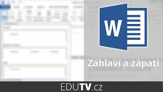 Záhlaví a zápatí ve Wordu | EduTV