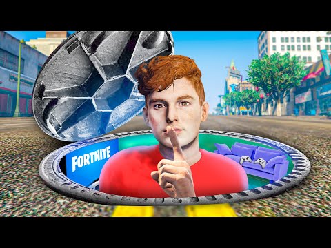 I Built a SECRET BASE in Public! (GTA 5 Mods)