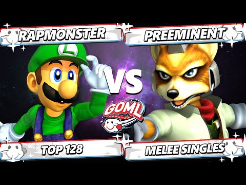 GOML 2025 - RapMonster (Luigi) Vs. Preeminent (Fox) Smash Melee - SSBM
