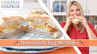 Homemade Egg McMuffin - Easy Freezer Grab and Go Breakfast Sandwiches