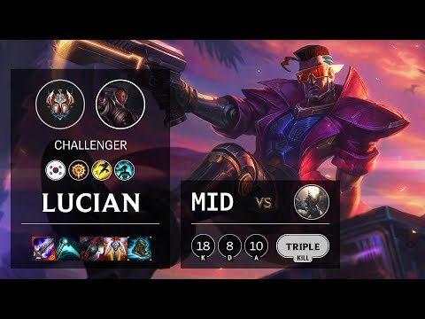 Lucian Mid vs Pantheon - KR Challenger Patch 10.11