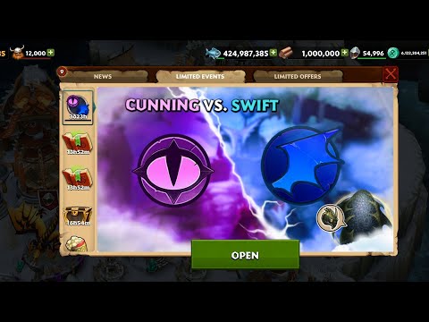 Playing cunning vs swift battle event | Rise of Berk Gameplay 