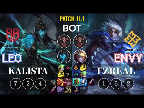 SB Leo Kalista vs EM Envy Ezreal Bot - KR Patch 11.1