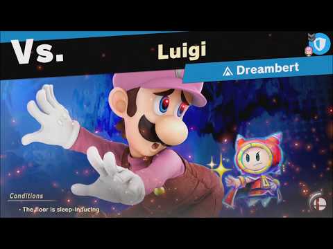 Super Smash Bros Ultimate : vs Luigi (Unlocks: Dreambert) World of Light - Adventure Mode