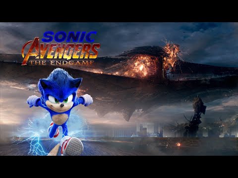 Super Sonic vs Thanos Ship  || Sonic _ Helps The Avengers _ Endgame