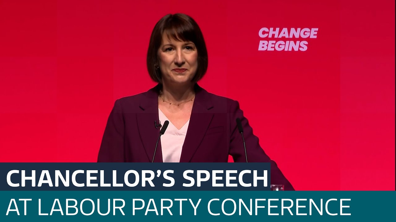 Rachel Reeves interrupted by heckler during optimistic conference speech | ITV News