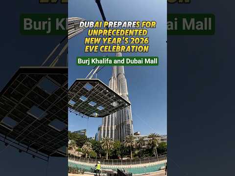 Dubai Burj Khalifa and Dubai Mall - Prepares for Unprecedented New Year's 2026 Eve Celebration 🎉
