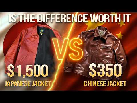 $1,500 Japanese Leather Jacket vs. $350 Chinese Leather Jacket | Is It Worth 4x the Price?