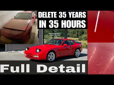 Insane Transformation Porsche 944 S2 || Interior Deep Clean, Wash, Polish, Coating || Full Detail