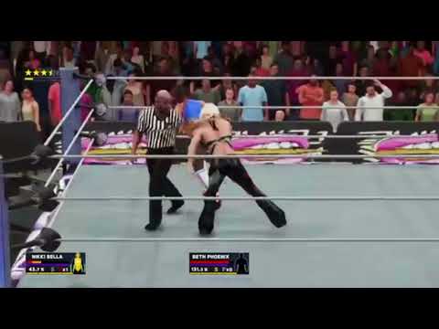 WWE 2k18 Beth Phoenix vs Nikki Bella vs Emma