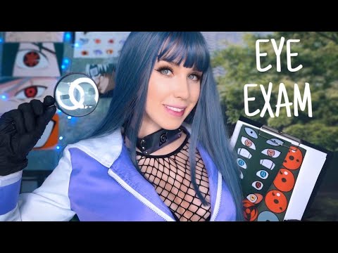 АСМР 💙 ХИНАТА ОСМОТРИТ ТВОЙ ШАРИНГАН 👀 Осмотр Глаз | ASMR EYE EXAM [+Sub]