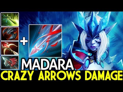 MADARA [Drow Ranger] Crazy Arrows Damage Imba Machine Gun 7.22 Dota 2