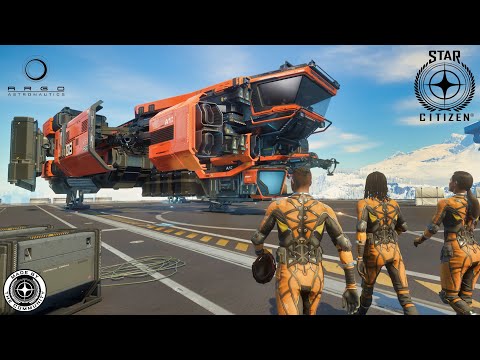 Star Citizen 3.11.1 [4K] Gameplay Ship Guide, Argo Mole, Mining at maximum Power | English