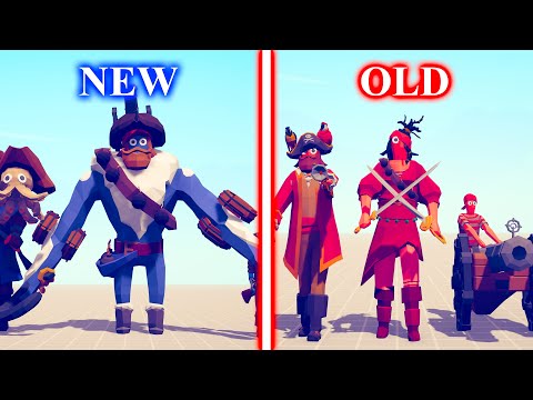 NEW PIRATE Team vs OLD PIRATE Team - Totally Accurate Battle Simulator TABS