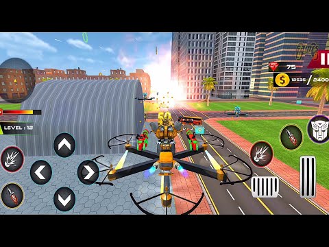 Car Robot Flying Drone Dragon Transforming Game 2021 - Android Gameplay