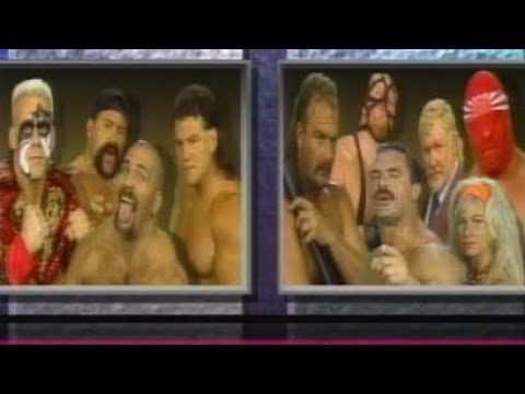 Sting, Nikita Koloff and The Steiner Brothers vs Rick Rude, Jake Roberts, Vader and Invader:Part 1