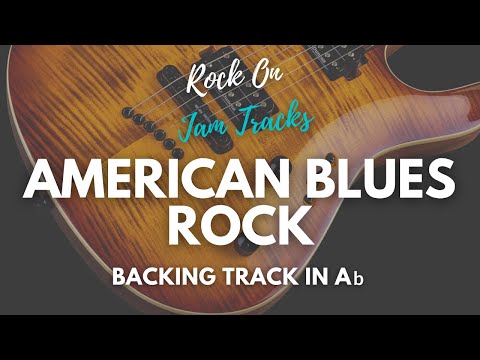 Dirty American Blues Rock Guitar Jam Backing Track in Ab