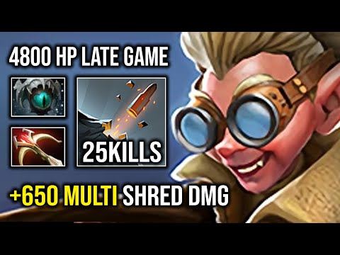 NEW Late Game 1v5 Snapfire +650 Multishot Shredder Damage 4800 HP Tank Dota 2