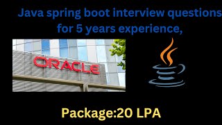 Download the video "java spring boot interview questions for 5 years experience,"