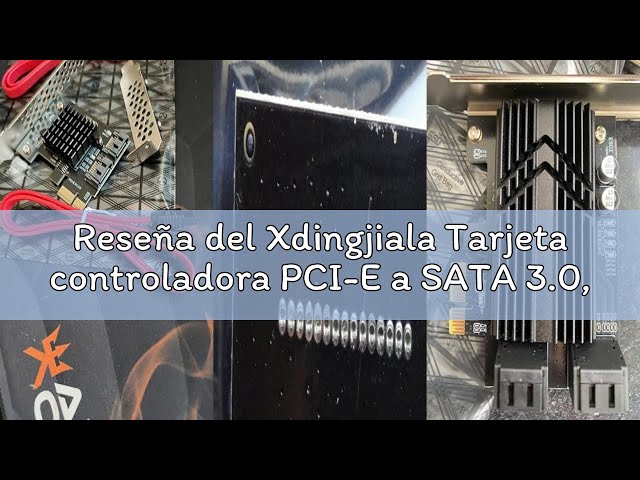 Vídeo relacionado con Xdingjiala Tarjeta de expansión PCI-E a SATA 3.0 de 2 Puertos, PCIe SATA III 6 Gbps MAX Speed Controller Tarjetas para PCI-Express (1X 4X 8X 16X) Ranura SSD y HDD para Windows XP/7/8/10/11/Linux