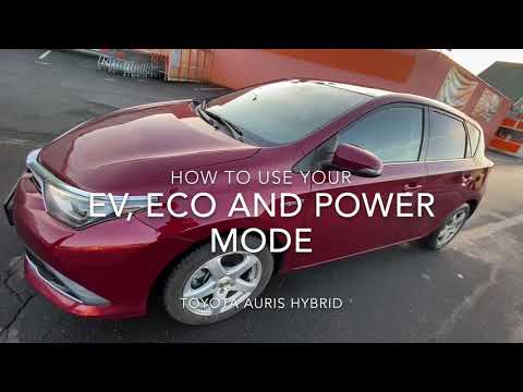 How to use your EV, ECO and POWER Mode Toyota Auris Hybrid DIY