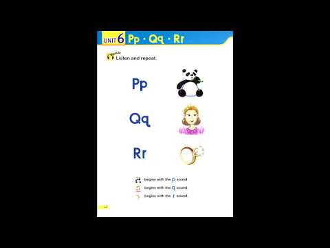 page  44  smart  phonics 1 unit6  p  q  r #SmartPhonics1