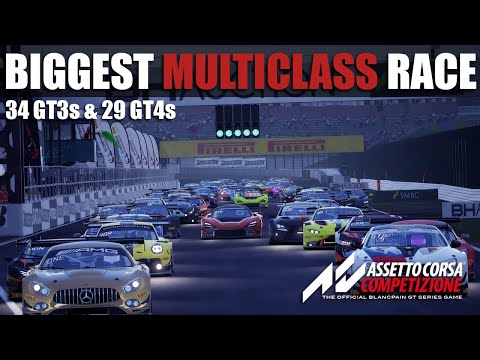 The Biggest Multi-Class Race in Assetto Corsa Competizione