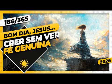 CRER SEM VER: FÉ GENUÍNA – Bom dia, Jesus! 186/365 (2026)