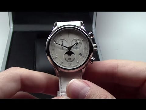 Maurice Lacroix Les Classiques Phase de Lune Chrono Women's Watch Ref: LC1087-SS001-160