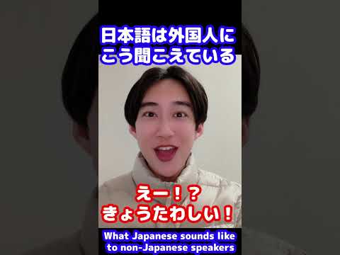 日本語は外国人にこう聞こえている