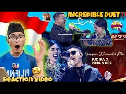 Reaction to:Judika x Rina Nose - Jangan Khianati Aku! | OBSESI AWARDS 2024 | Filipino Reaction