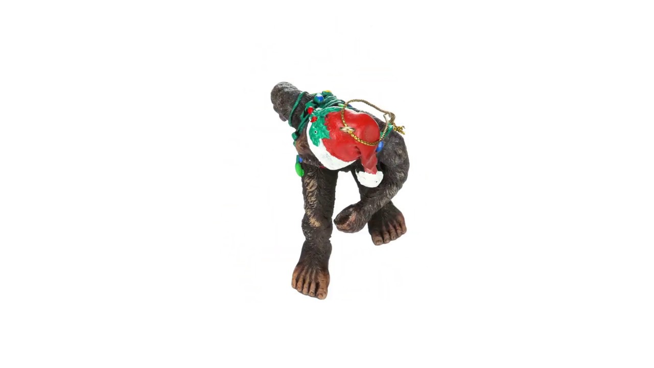 Bigfoot, the Yeti Holiday Ornament Video