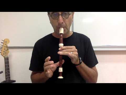 "Ode à la joie" d'après Beethoven, Flûte à bec