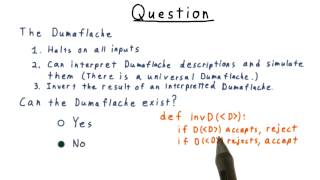 Dumaflaches Quiz Solution - Georgia Tech - Computability, Complexity, Theory: Computability