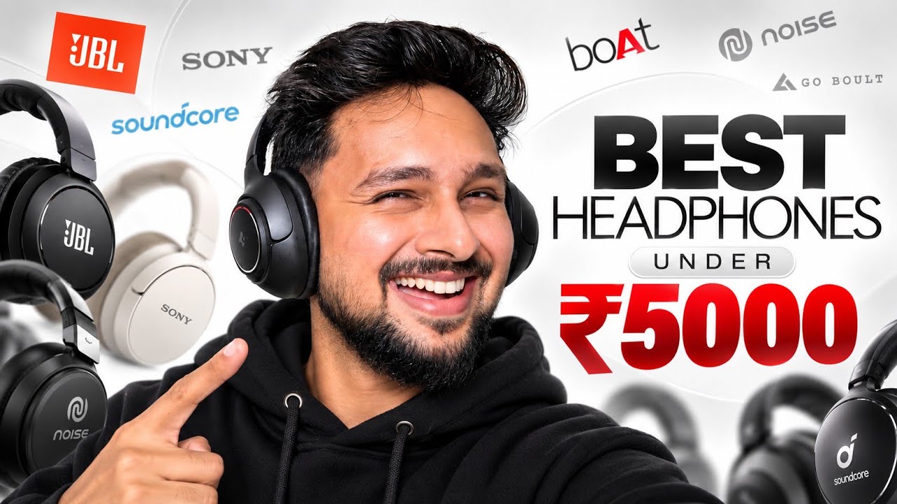 Best Headphones With ANC Under 5000 Rs in 2026 |  Malayalam