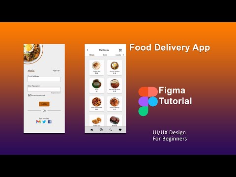 How to Design a Food Delivery Mobile App in Figma | UI/UX Design tutorials