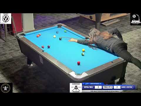 Finals Sophie Lopez Wolf  Adriano vs Daniel Cristina Schneider \ The Vault Jack/Jill BCA 8 Ball 2/21