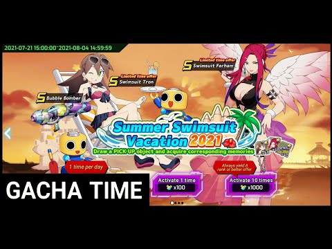 Gacha Capsule Gashapon Swimsuit Tron & Ferham Summer Vacation「 Mega Man X Dive 」