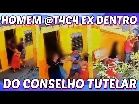 HOMEM at4c4 Ex dentro do Conselho Tutelar em Inconfidentes 