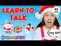 Learn To Talk With Ms Rachel Baby Learning Videos Toddler Speech Christmas First Words