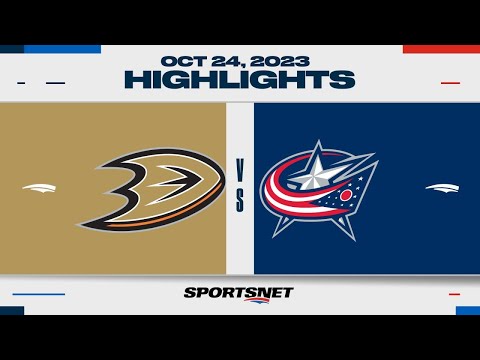 NHL Highlights | Ducks vs. Blue Jackets - October 24, 2023