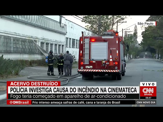 Polícia investiga causa do incêndio na Cinemateca Brasileira em São Paulo