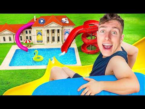 Ich BAUE eine WASSERRUTSCHE in der PAULBERGER VILLA! 🛝💦