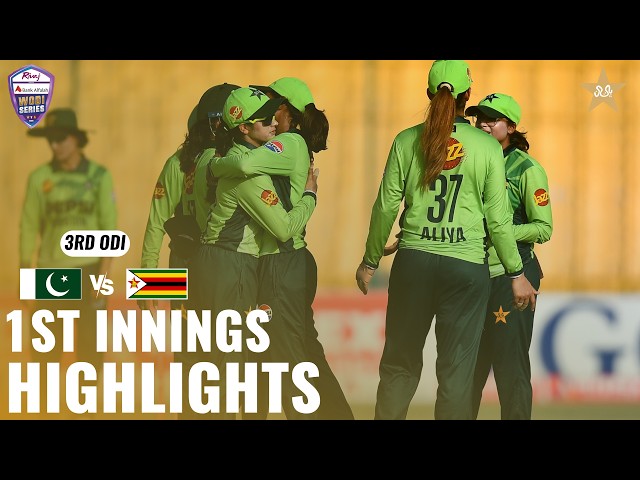 1st Innings Highlights | Pakistan Women vs Zimbabwe Women | Match 03 | ODI Series 2026 | M9H1K