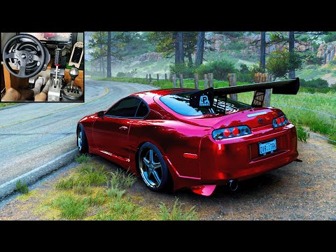 1600BHP Toyota Supra - Forza Horizon 5 | Thrustmaster T300RS gameplay