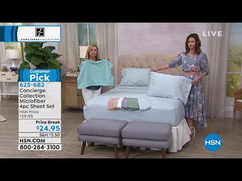 Concierge Collection 4piece Microfiber Sheet Set