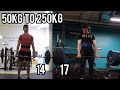 50KG-250KG DEADLIFT TRANSFORMATION | 14-17